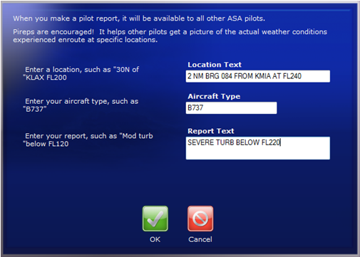 Pirep Form